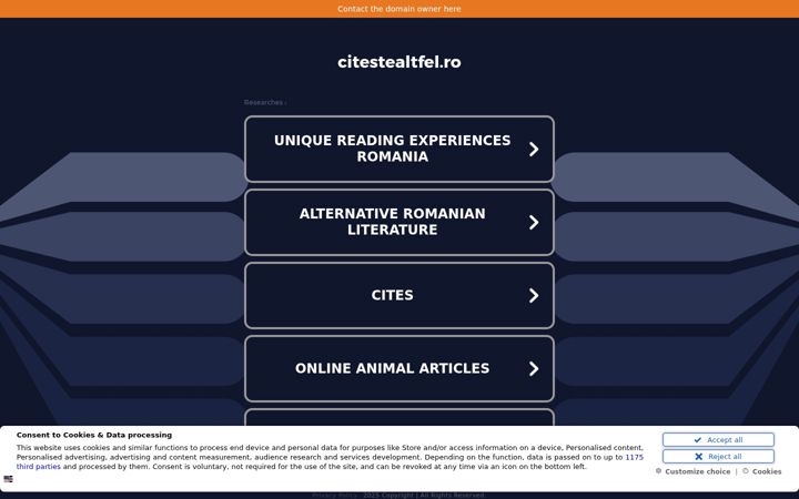 Zrzut ekranu citestealtfel.ro
