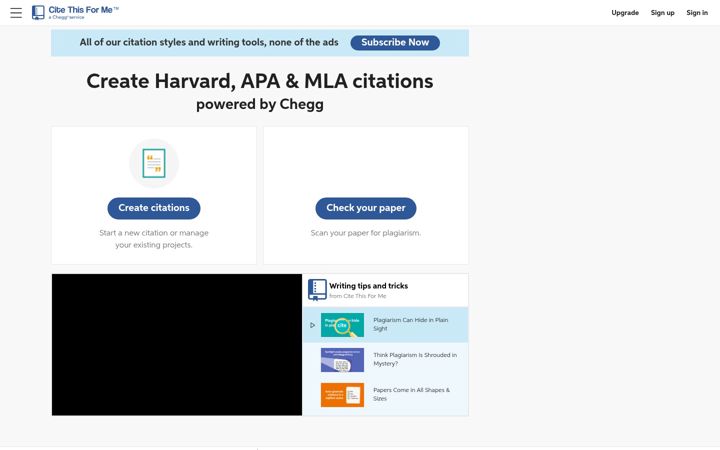 Screenshot of citethisforme.com