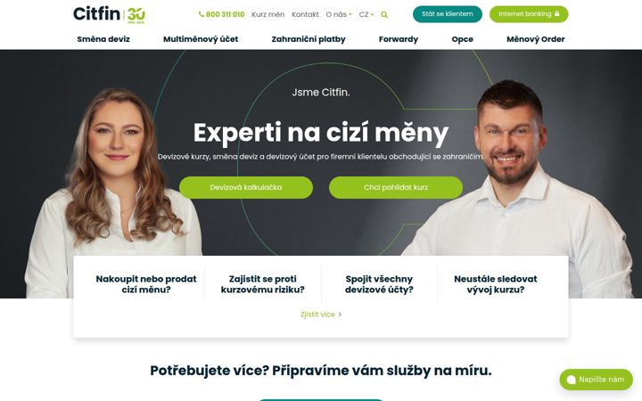 Screenshot of citfin.cz