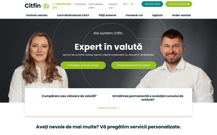 Screenshot of citfin.ro