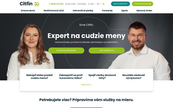 Skjámynd af citfin.sk