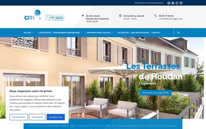 Screenshot of citi-arago.com