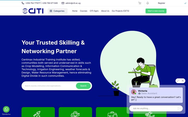 Screenshot of citi.ac.ug