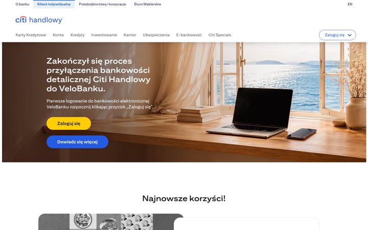 Screenshot of citibank.pl