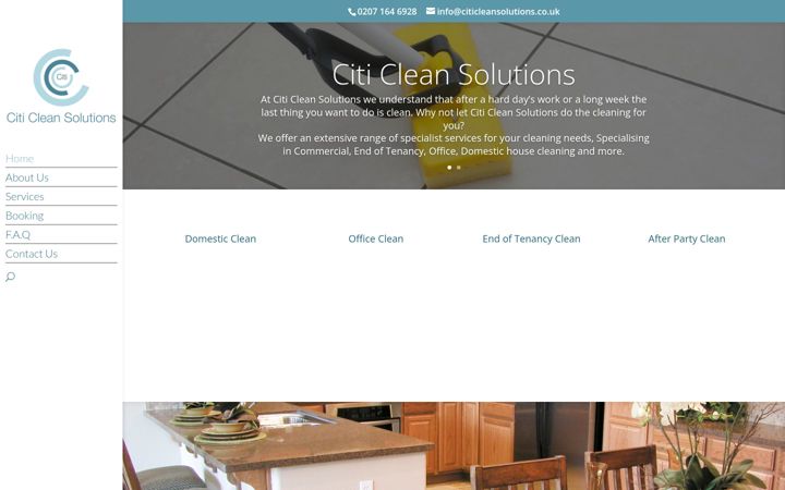 Snímek obrazovky citicleansolutions.co.uk