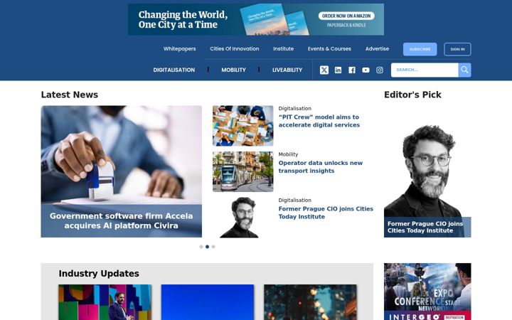 Screenshot of cities-today.com