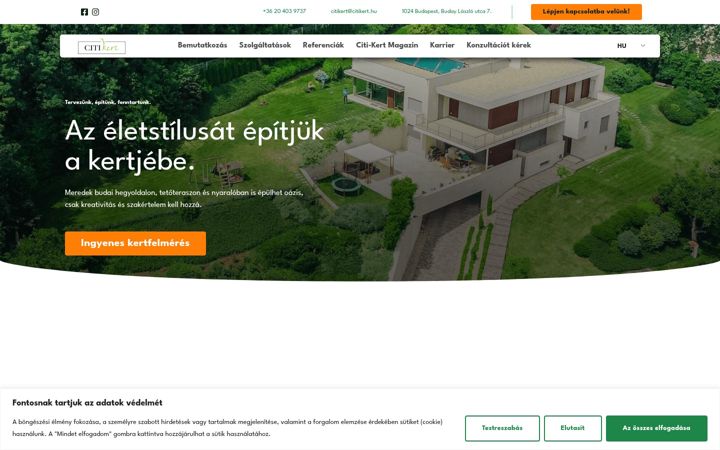 Екранна снимка на citikert.hu