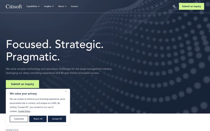 Screenshot of citisoft.com