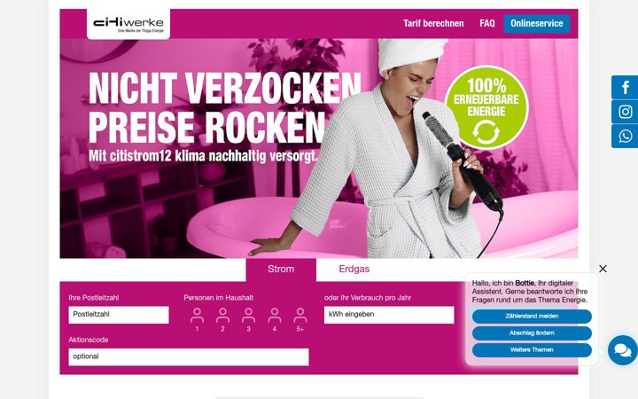 Screenshot of citiwerke.com