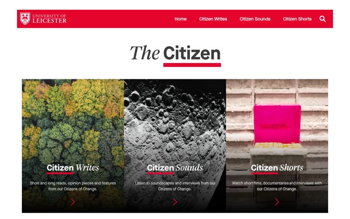 Snímek obrazovky citizen.le.ac.uk