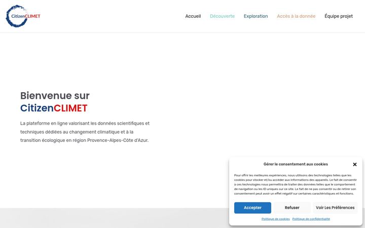 Zrzut ekranu citizenclimet.fr