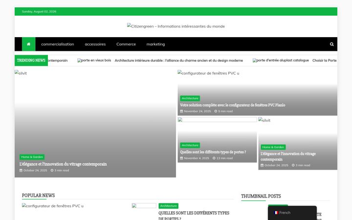 Screenshot of citizengreen.fr