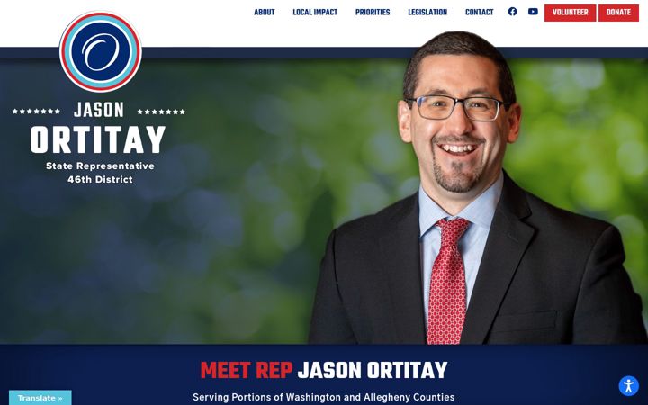 Screenshot of citizensforjasonortitay.com