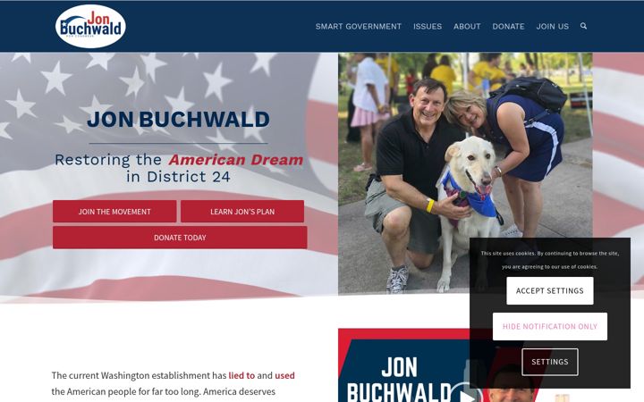 Screenshot of citizensforjon.com