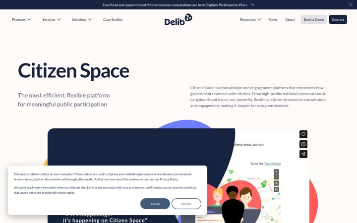 Screenshot of citizenspace.com