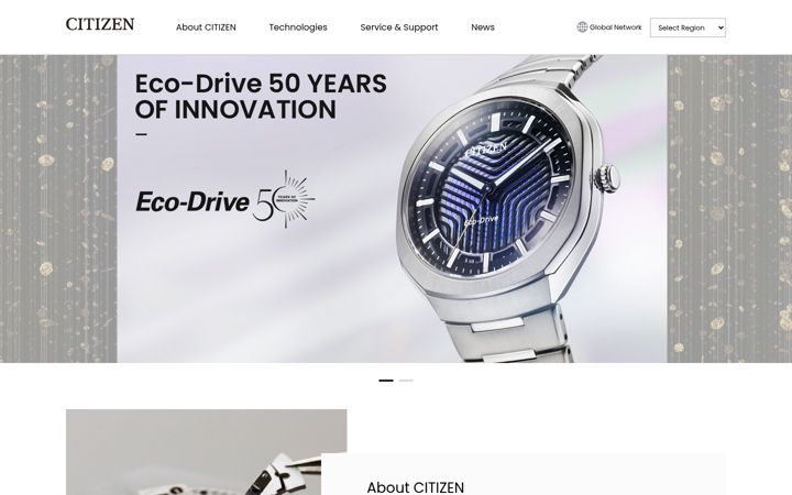 Screenshot of citizenwatch-global.com