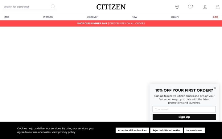 Screenshot of citizenwatch.co.uk