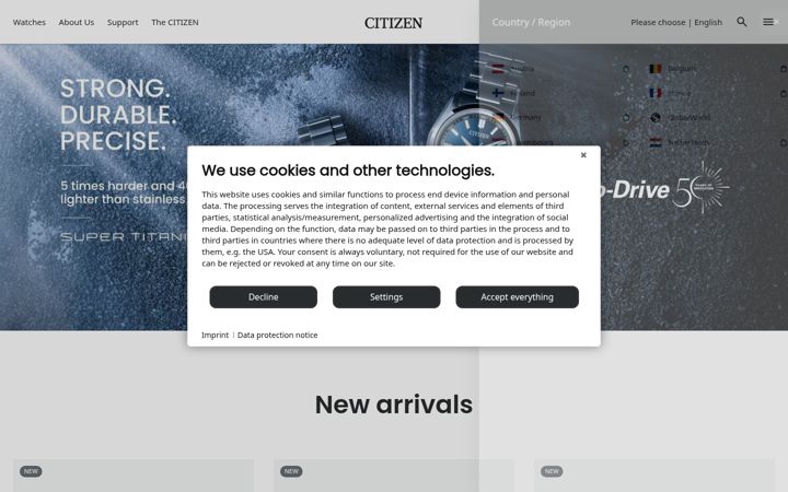 Screenshot of citizenwatch.eu