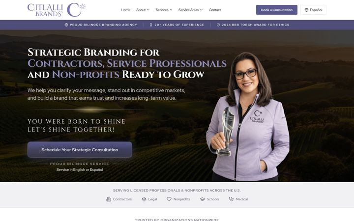 Screenshot of citlallibrands.com