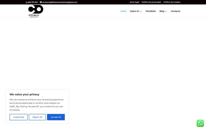 Screenshot of citlalliorozco.com