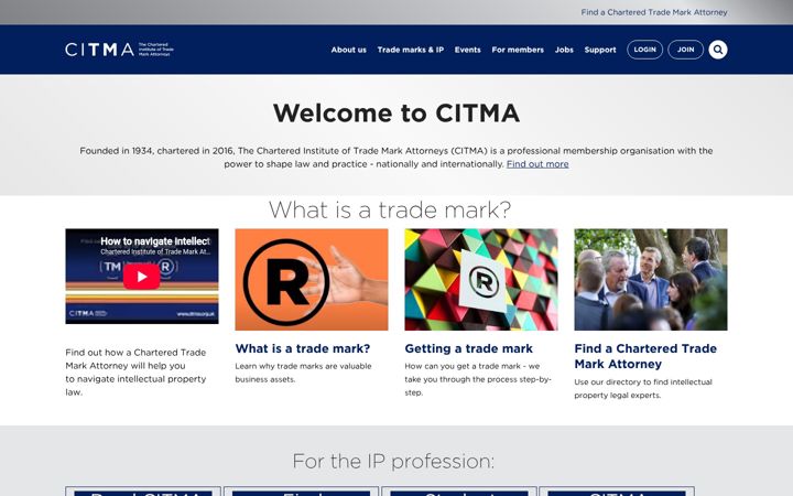 Skærmbillede af citma.org.uk