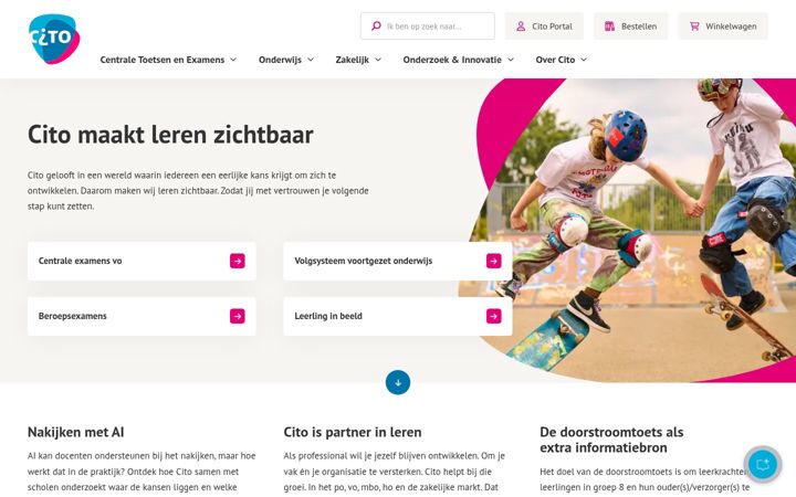 Screenshot of cito.nl