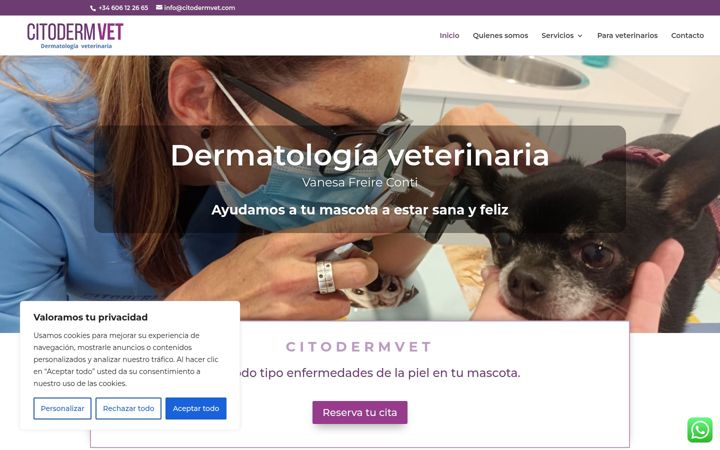 Screenshot of citodermvet.com