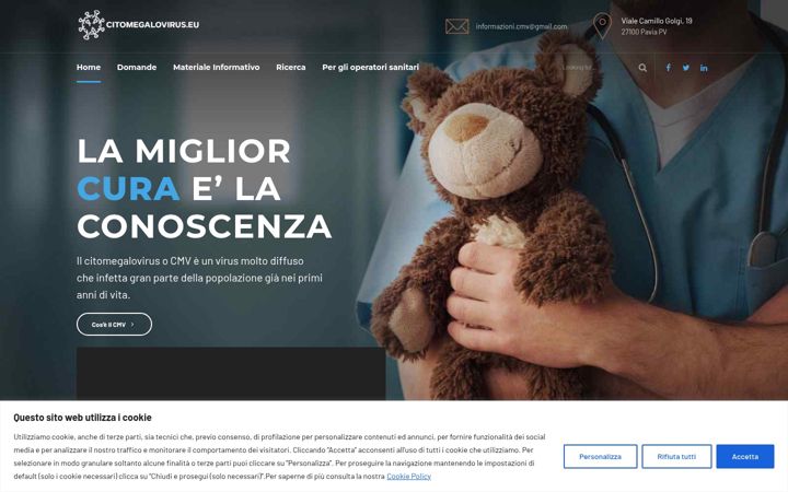 Screenshot of citomegalovirus.eu