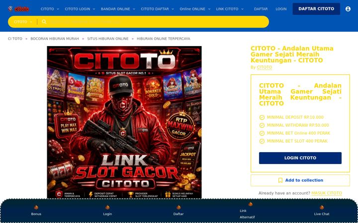 Screenshot ta' citoto.net