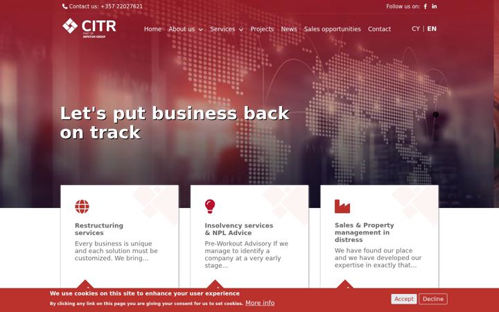 Screenshot of citr.com.cy