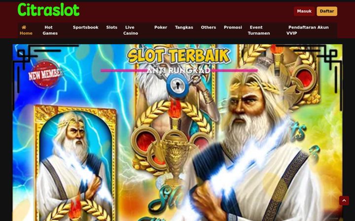 Screenshot of citraslots.com