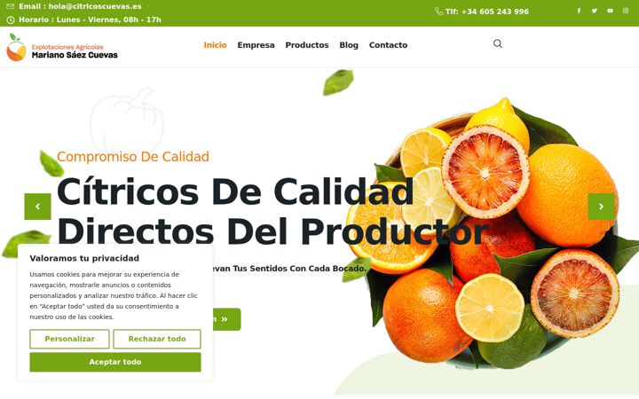 Ekrano kopija citricoscuevas.es