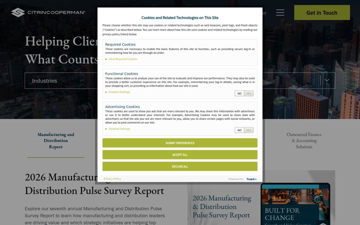 Screenshot of citrincooperman.com