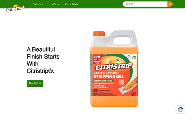 Screenshot of citristrip.com