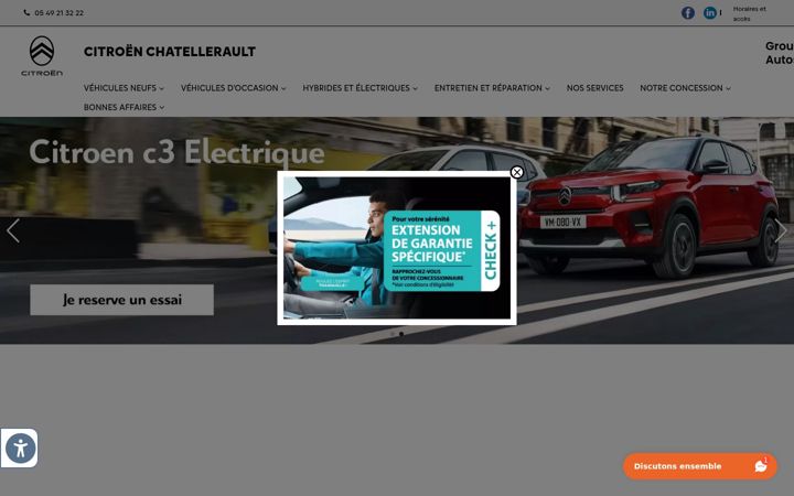 Zrzut ekranu citroen-chatellerault.fr