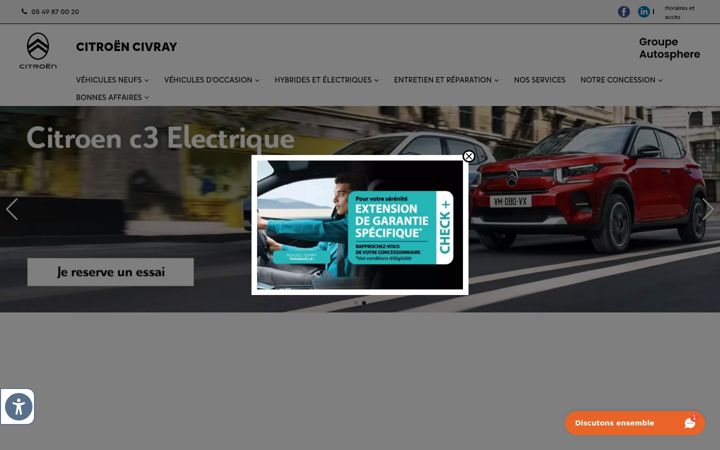 Zrzut ekranu citroen-civray.fr