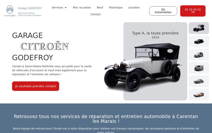 Zrzut ekranu citroen-godefroy.fr
