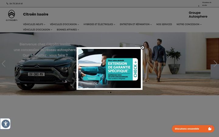 Zrzut ekranu citroen-issoire.fr