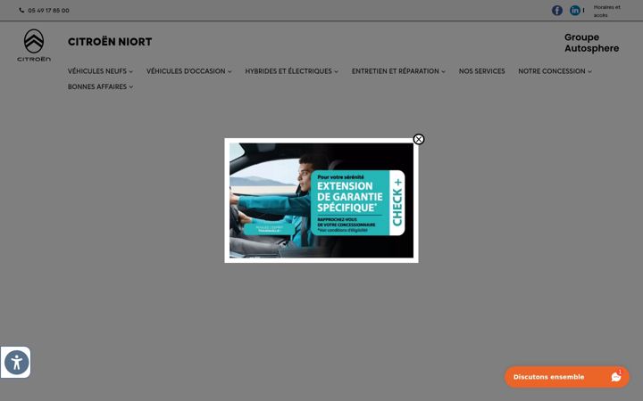 Zrzut ekranu citroen-niort.fr