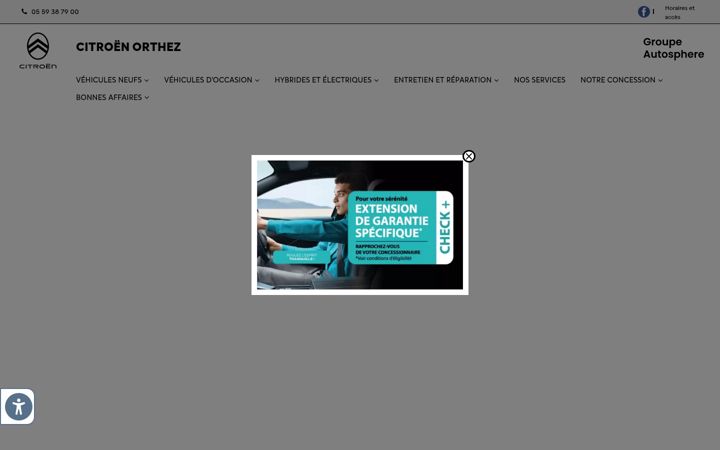 Zrzut ekranu citroen-orthez.fr