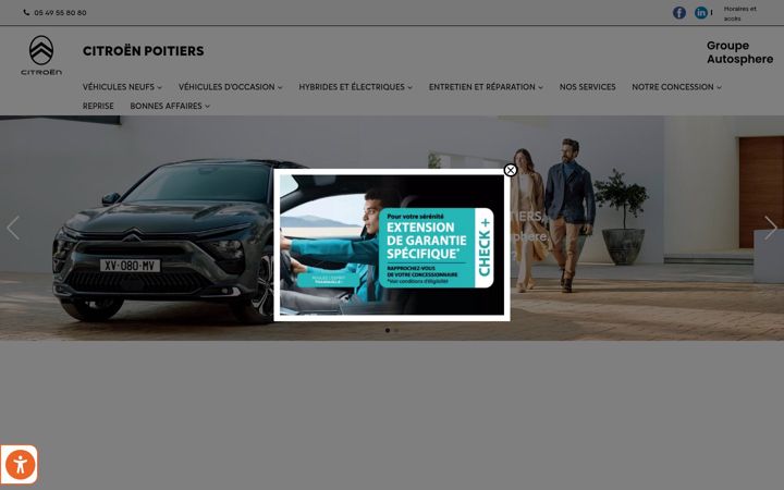 Zrzut ekranu citroen-poitiers.fr