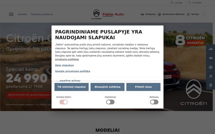 Screenshot of citroen-vilnius.lt