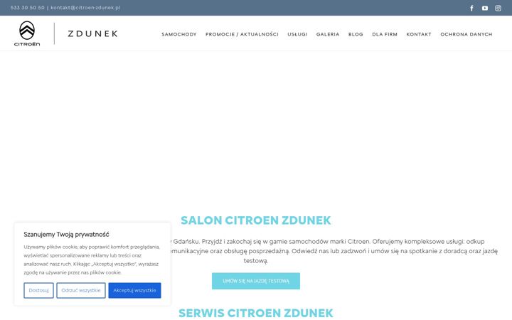 Ekraanipilt saidist citroen-zdunek.pl