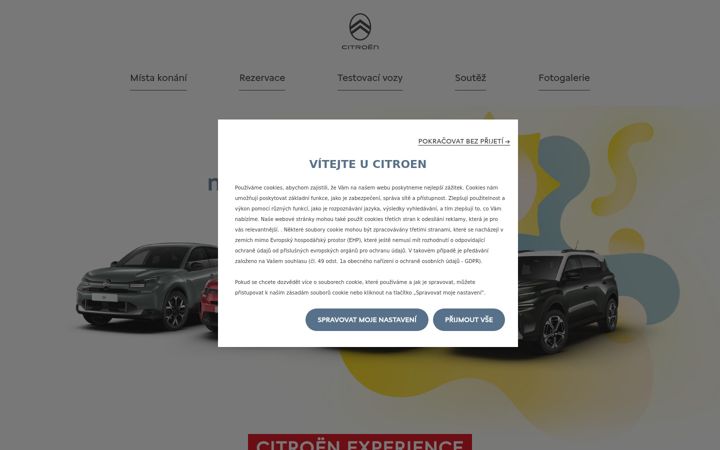 Skjámynd af citroenexperience.cz