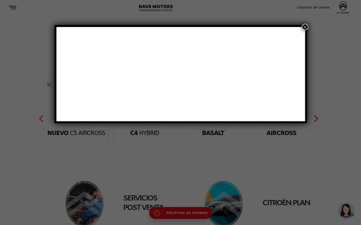 Screenshot of citroennavemotors.com