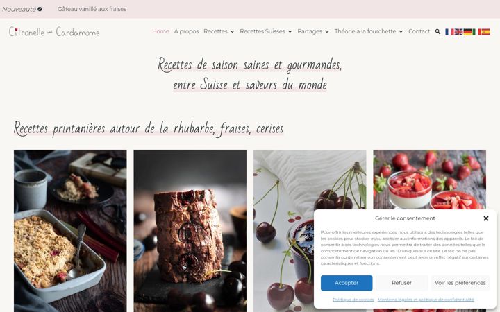Screenshot of citronelleandcardamome.com