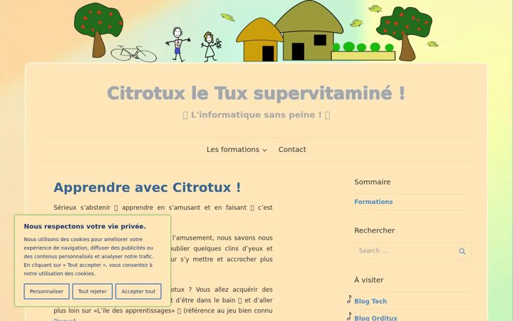 Kuvakaappaus sivustosta citrotux.org