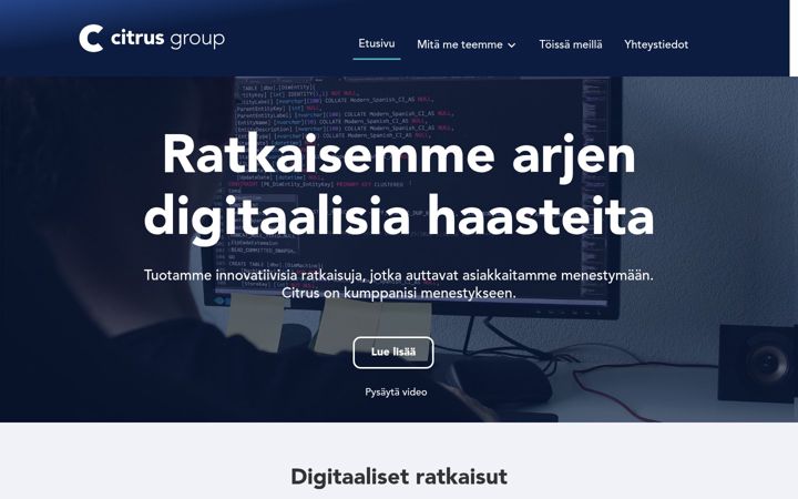 Screenshot di citrus.fi