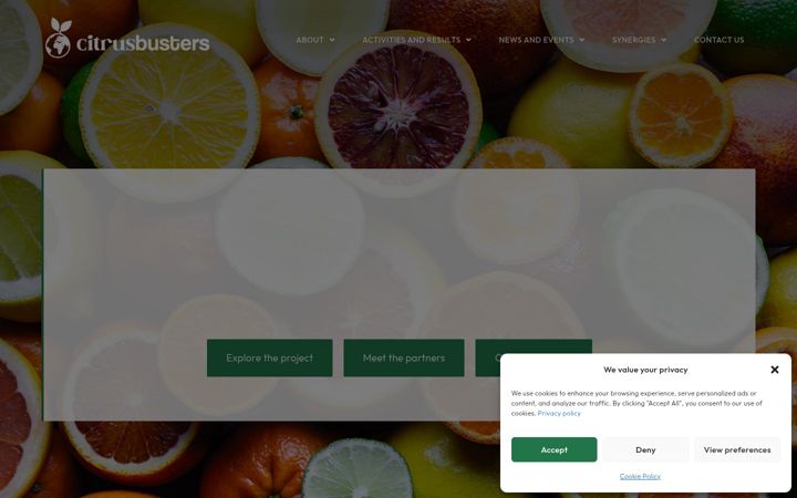 Screenshot of citrusbusters.eu