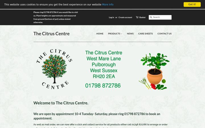 Zrzut ekranu citruscentre.co.uk